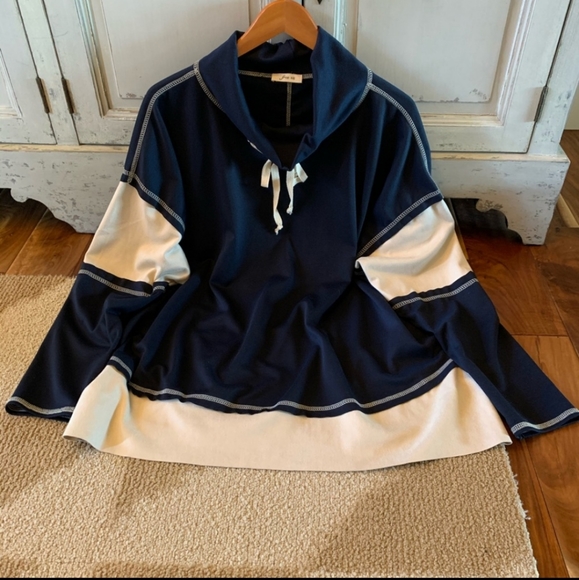 Cozy Mock Neck Tunic Sweatshirt Plus Size - Picture 2 of 6